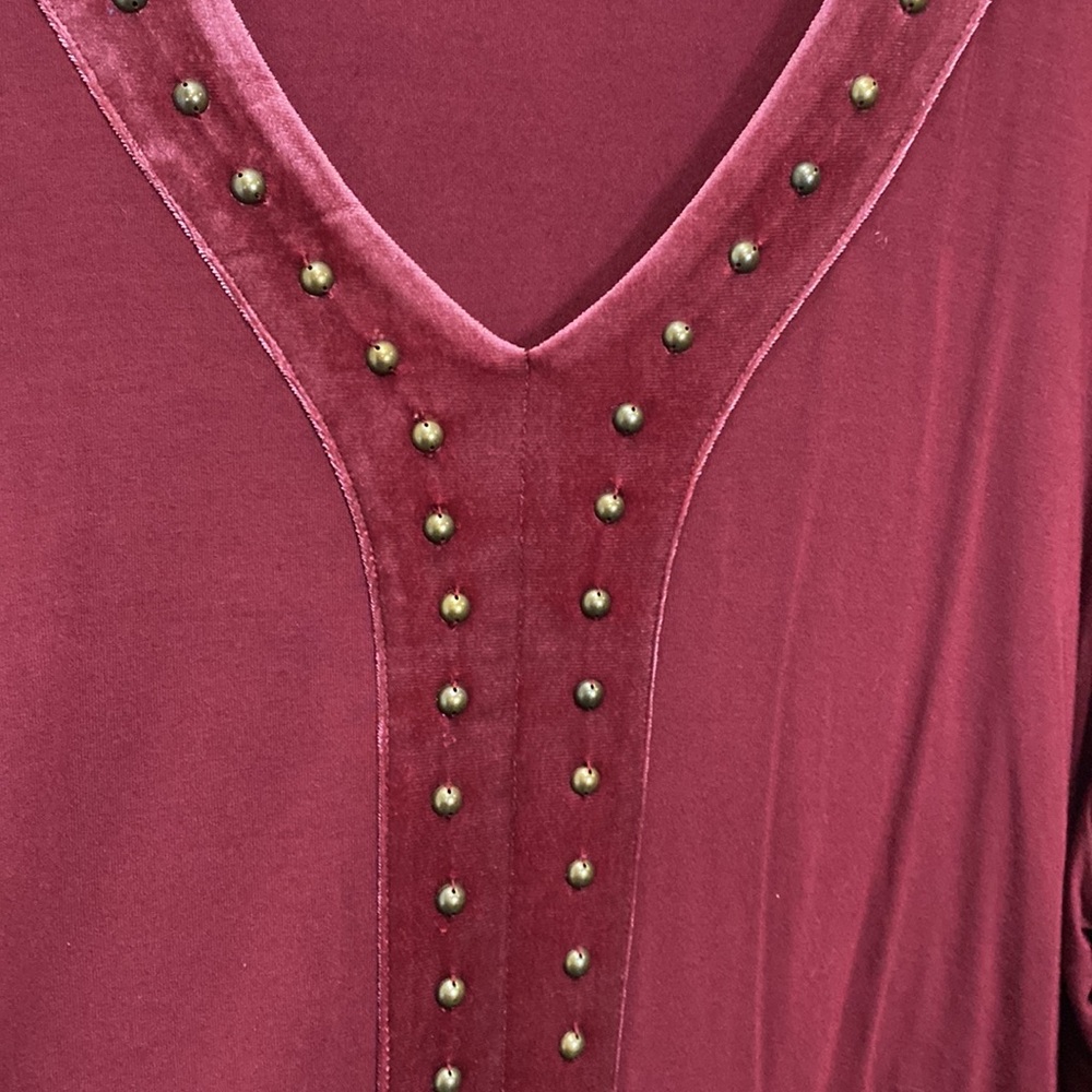 Soft Surroundings Adornment top red - Picture 4 of 9